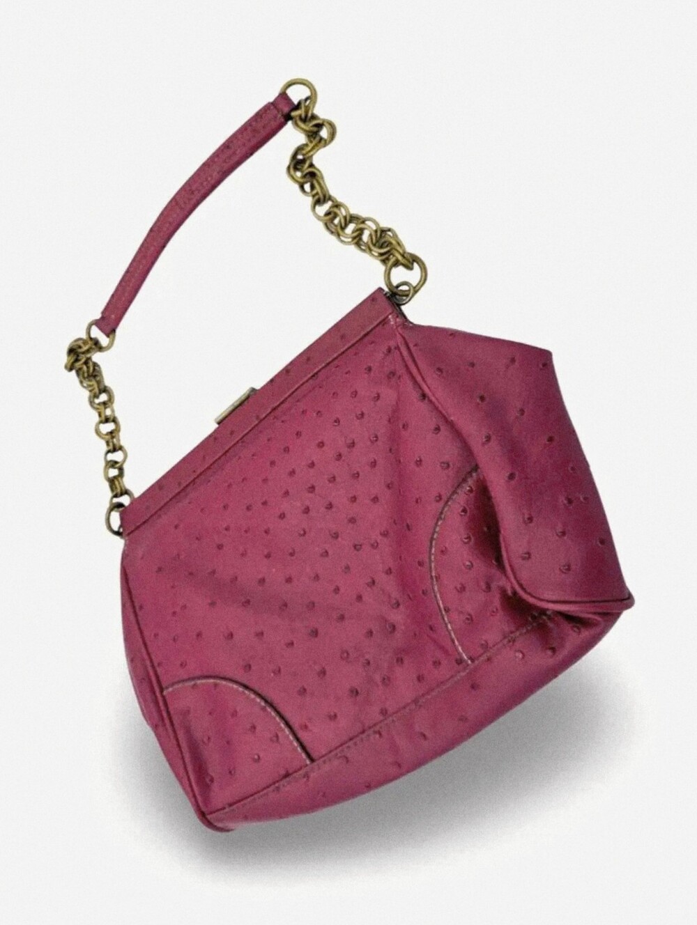#512 Worthington Burgundy Kiss Lock Clutch Evening Handbag - Picture 2 of 8